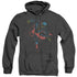 SUPERMAN/NEON SUPERMAN - ADULT HEATHER HOODIE - BLACK
