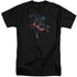 SUPERMAN/NEON SUPERMAN - S/S ADULT TALL 18/1 - BLACK