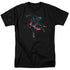 SUPERMAN/NEON SUPERMAN - S/S ADULT 18/1 - BLACK
