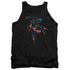 SUPERMAN/NEON SUPERMAN - ADULT TANK - BLACK