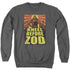 SUPERMAN/ZOD POSTER - ADULT CREWNECK SWEATSHIRT - CHARCOAL