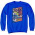 SUPERMAN/SUPERMAN VS ZOD - ADULT CREWNECK SWEATSHIRT - ROYAL BLUE