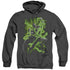SUPERMAN/KRYPTONITE CHAINS - ADULT HEATHER HOODIE - BLACK