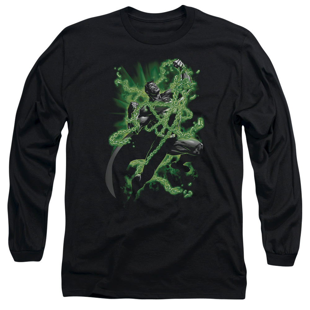 SUPERMAN/KRYPTONITE CHAINS - L/S ADULT 18/1 - BLACK