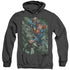 SUPERMAN/INDESTRUCTIBLE - ADULT HEATHER HOODIE - BLACK