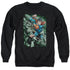 SUPERMAN/INDESTRUCTIBLE - ADULT CREWNECK SWEATSHIRT - BLACK