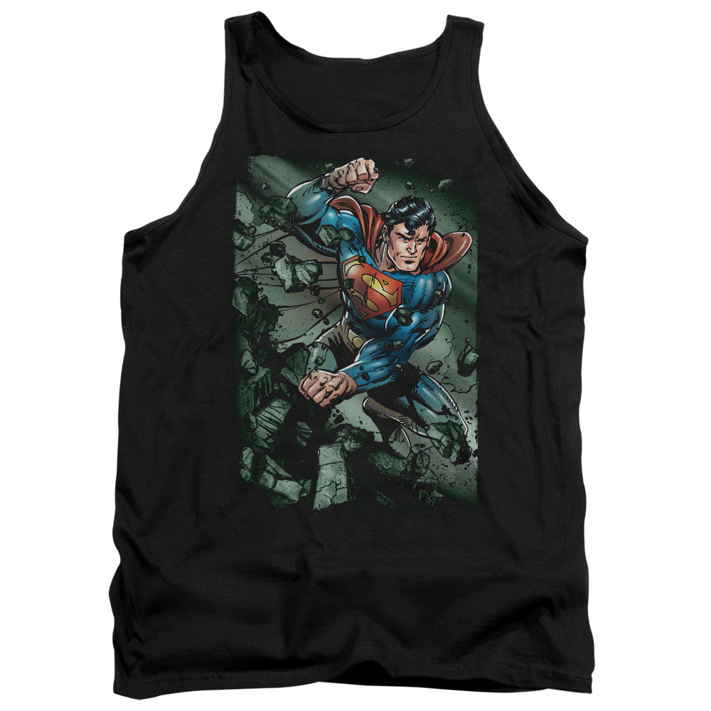 SUPERMAN/INDESTRUCTIBLE - ADULT TANK - BLACK