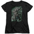 SUPERMAN/DOOMSDAY DESTRUCTION - S/S WOMENS TEE - BLACK