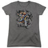 SUPERMAN/BREAK ON THROUGH - S/S WOMENS TEE - CHARCOAL