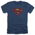 SUPERMAN/CRACKLE S - ADULT HEATHER - NAVY