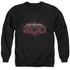 SUPERMAN/ZOD LOGO - ADULT CREWNECK SWEATSHIRT - BLACK