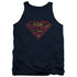 SUPERMAN/S SHIELD ROUGH - ADULT TANK - NAVY