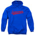 SUPERMAN/S TAIL - ADULT PULLOVER HOODIE - ROYAL BLUE