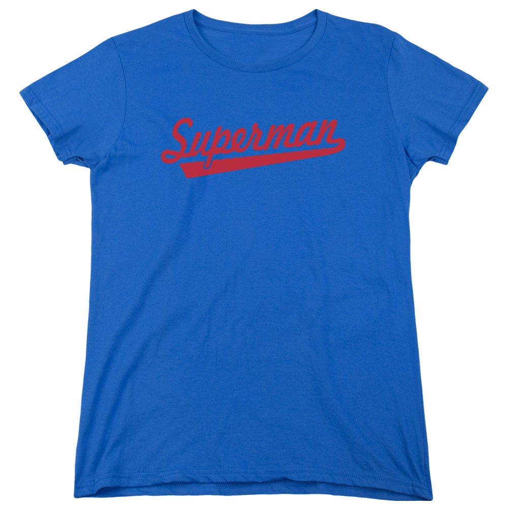 SUPERMAN/S TAIL - S/S WOMENS TEE - ROYAL BLUE