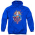 SUPERMAN/STEEL POP - ADULT PULLOVER HOODIE - ROYAL BLUE