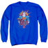 SUPERMAN/STEEL POP - ADULT CREWNECK SWEATSHIRT - ROYAL BLUE