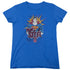 SUPERMAN/STEEL POP - S/S WOMENS TEE - ROYAL BLUE