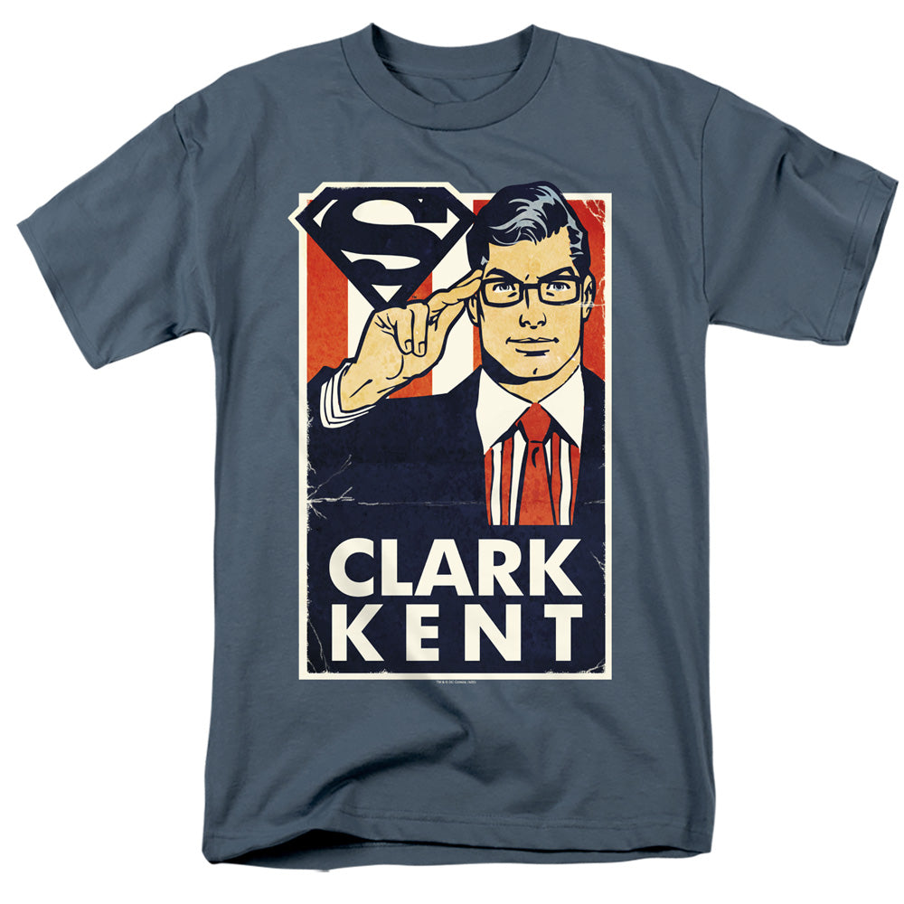 SUPERMAN/KENT FOR PRESIDENT - S/S ADULT 18/1 - SLATE