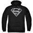 SUPERMAN/URBAN CAMO SHIELD - ADULT PULLOVER HOODIE - BLACK
