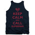 SUPERMAN/CALL SUPERMAN - ADULT TANK - NAVY