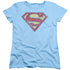 SUPERMAN/SUPER S - S/S WOMENS TEE - LIGHT BLUE
