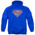 SUPERMAN/NEW 52 SHIELD - ADULT PULLOVER HOODIE - ROYAL BLUE
