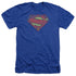 SUPERMAN/NEW 52 SHIELD - ADULT HEATHER - ROYAL BLUE