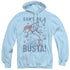SUPERMAN/BUSTA - ADULT PULLOVER HOODIE - LIGHT BLUE