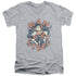 SUPERMAN/COMING THROUGH - S/S ADULT V-NECK 30/1 - ATHLETIC HEATHER