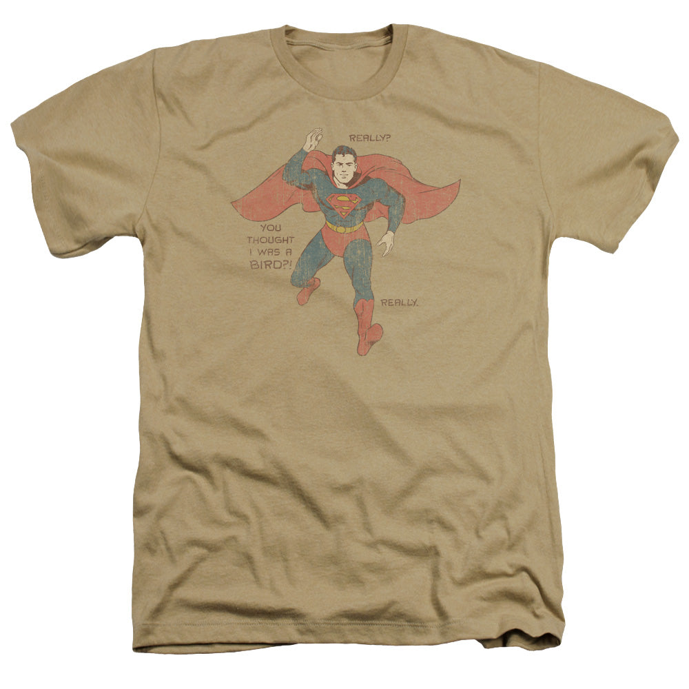 SUPERMAN/A BIRD - ADULT HEATHER - SAND