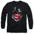 SUPERMAN/DARKEST HOUR - L/S ADULT 18/1 - BLACK