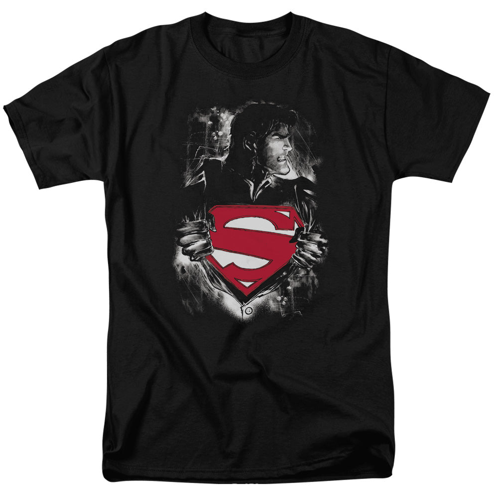 SUPERMAN/DARKEST HOUR - S/S ADULT 18/1 - BLACK