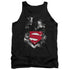 SUPERMAN/DARKEST HOUR - ADULT TANK - BLACK