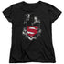 SUPERMAN/DARKEST HOUR - S/S WOMENS TEE - BLACK