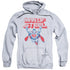 SUPERMAN/STEEL RETRO - ADULT PULLOVER HOODIE - ATHLETIC HEATHER