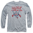 SUPERMAN/STEEL RETRO - L/S ADULT 18/1 - ATHLETIC HEATHER
