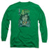 SUPERMAN/SECRET REVEALVED - L/S ADULT 18/1 - KELLY GREEN