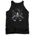 SUPERMAN/VILLAINS - ADULT TANK - BLACK