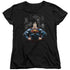 SUPERMAN/VILLAINS - S/S WOMENS TEE - BLACK
