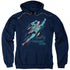 SUPERMAN/FREQUENT FLYER - ADULT PULLOVER HOODIE - NAVY