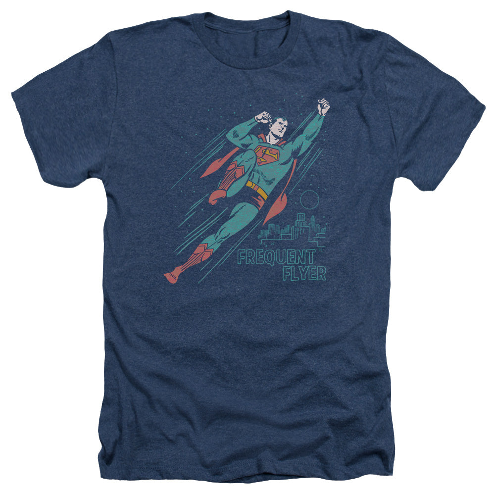SUPERMAN/FREQUENT FLYER - ADULT HEATHER - NAVY