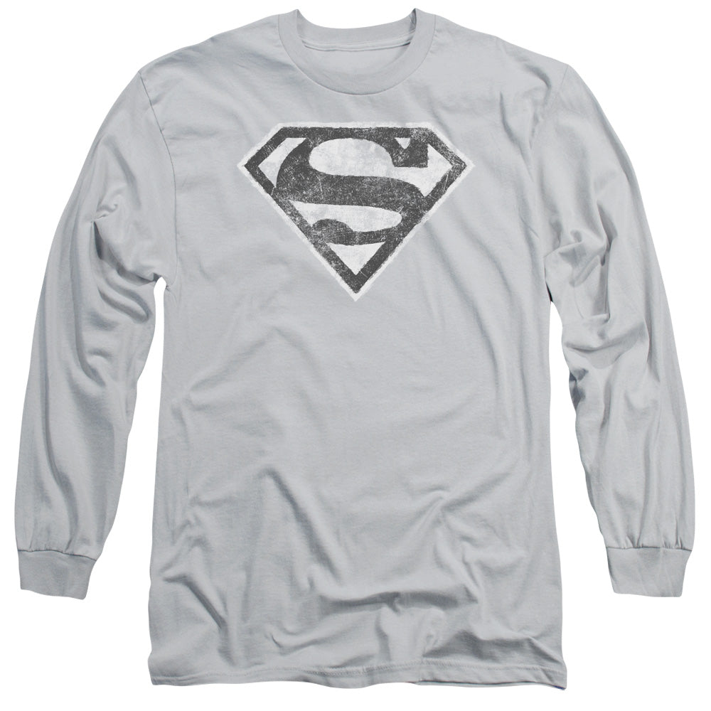 SUPERMAN/GREY S - L/S ADULT 18/1 - SILVER