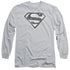 SUPERMAN/GREY S - L/S ADULT 18/1 - SILVER
