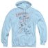 SUPERMAN/TO THE RESCUE - ADULT PULLOVER HOODIE - LIGHT BLUE