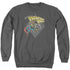 SUPERMAN/ZOD GREETINGS - ADULT CREWNECK SWEATSHIRT - CHARCOAL