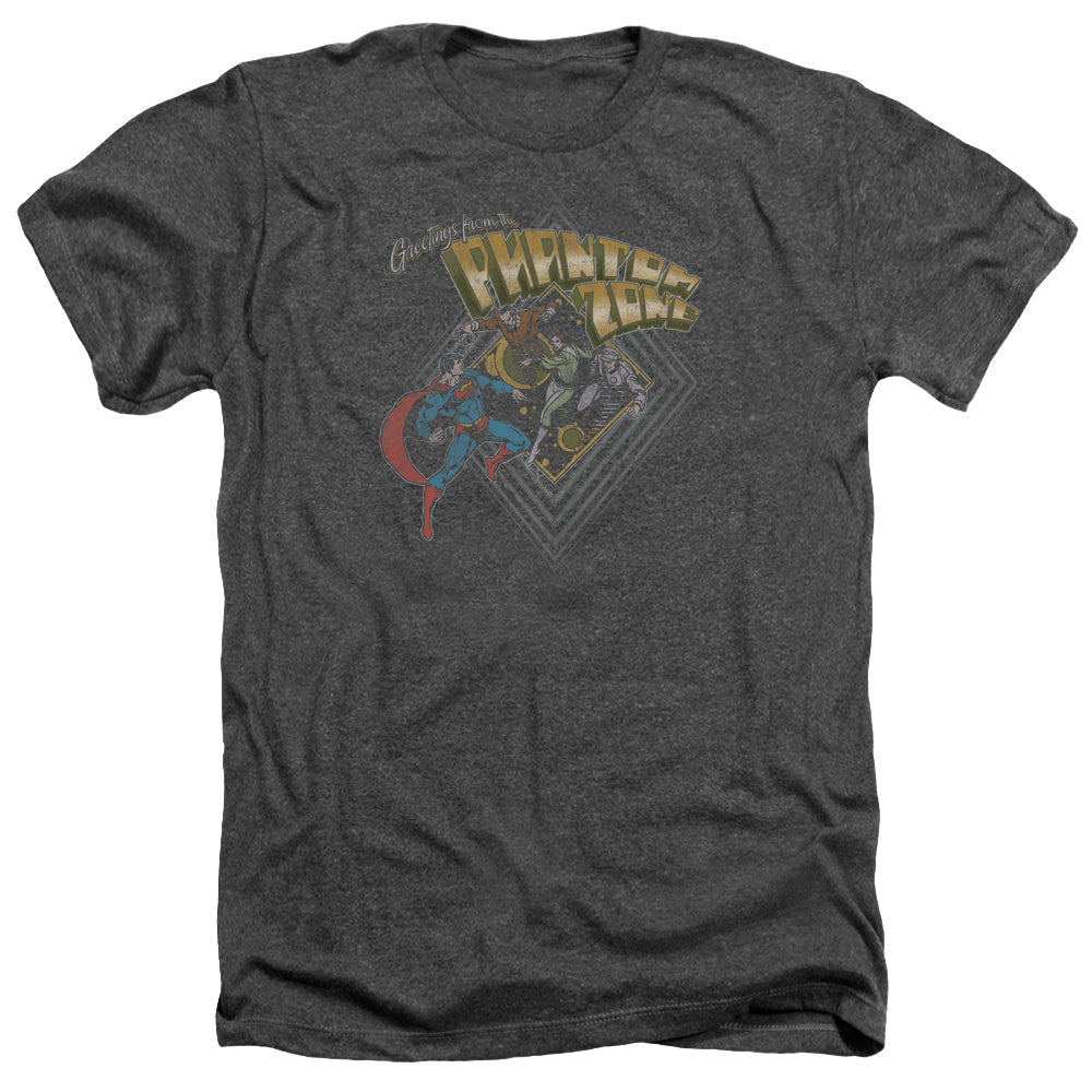 SUPERMAN/ZOD GREETINGS - ADULT HEATHER - CHARCOAL