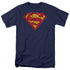 SUPERMAN/SHATTERED SHIELD - S/S ADULT 18/1 - NAVY
