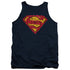 SUPERMAN/SHATTERED SHIELD - ADULT TANK - NAVY