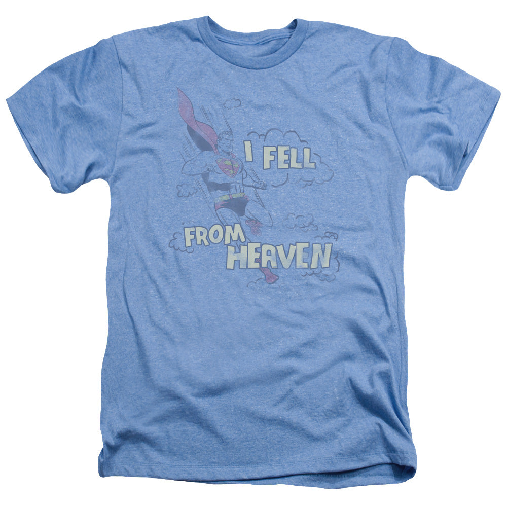 SUPERMAN/I FELL - ADULT HEATHER - LIGHT BLUE