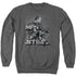 SUPERMAN/STEEL POSES - ADULT CREWNECK SWEATSHIRT - CHARCOAL